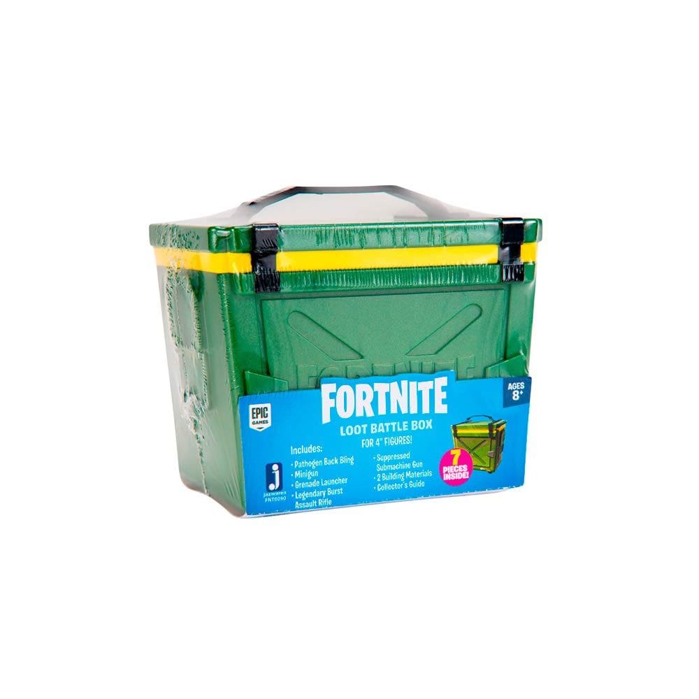 Conjunto de acessórios Fortnite Loot Battle Box para bonecos de 10 cm