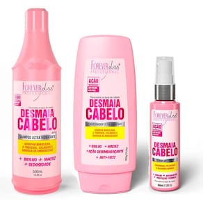 Kit Forever Liss Shampoo Condicionador Sérum Desmaia Cabelo