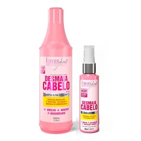 Kit Desmaia Cabelo Shampoo 500ml e Sérum Forever Liss