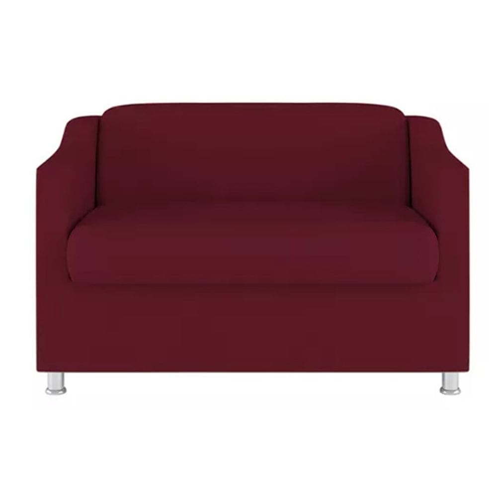 Namoradeira Decorativa Reforçada Recepção Suede Marsala