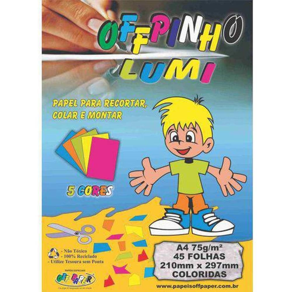 Bloco Para Educação Artística Offpinho Lumi A4 120g 25fls