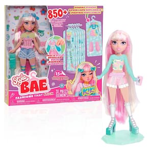 Boneca moderna Just Play Style Bae Kiki 25 cm com 31 peças