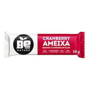 Barra de Fruta Be Nature Cranberry Ameixa Banana e Castanha de Caju 30g