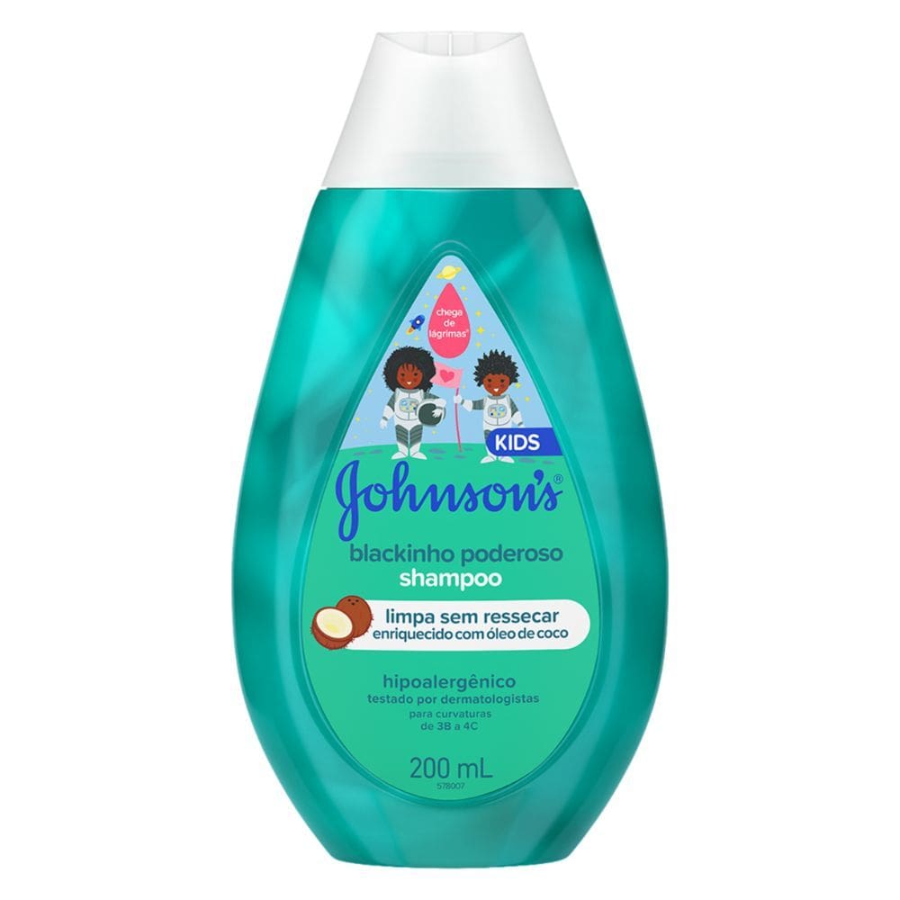 Shampoo Johnson`s Kids Blackinho Poderoso Frasco 200ml