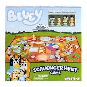 Jogo de tabuleiro Moose Bluey Scavenger Hunt com minifiguras de mais de 3 anos