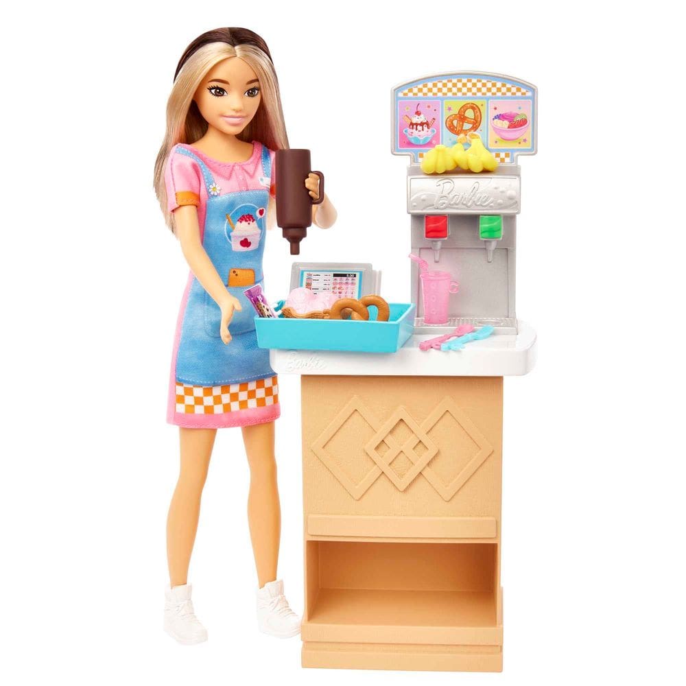Conjunto Toy Barbie First Jobs Skipper com lanchonete e sorvete