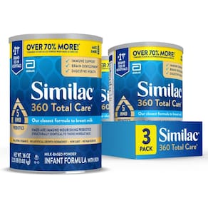 Fórmula infantil Similac 360 Total Care 36 onças x 3 sem OGM
