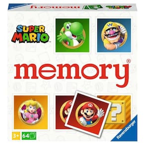 Ravensburger Super Mario Large Memory - Jogo Matching Picture Snap Pairs para crianças de 3 anos ou mais