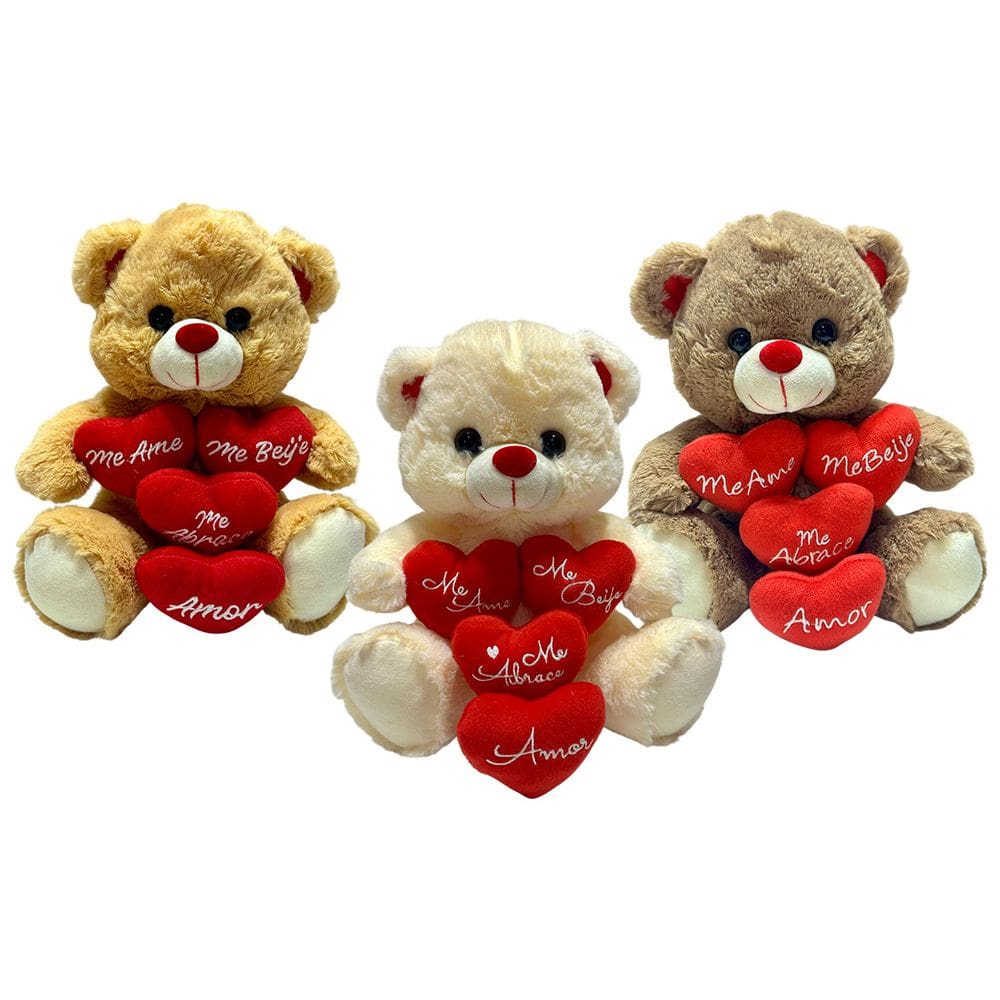 Urso Pelucia Fofo Coracao Dia Dos Namorados Presente 28cm