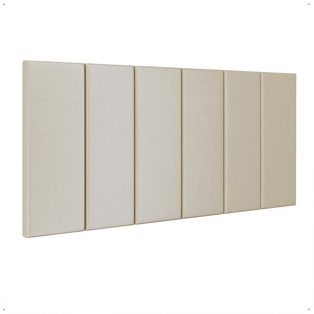 Cabeceira Suspensa Estofada Decoração Quarto Cama Box Casal 1,40 Julia Areia Suede - Lojas RPM