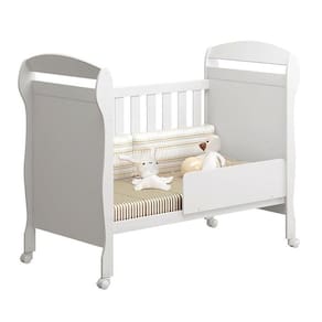 Dormitório Infantil Lívia Guarda Roupa, Cômoda E Berço Danny Branco - Phoenix Baby Branco
