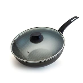Frigideira Wok Luxury Nº 32 com Tampa 6,0 Litros Grafite - E1776 - Oliveira