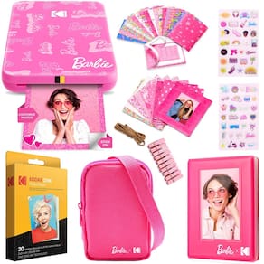 Pacote de impressora fotográfica KODAK x Barbie Step Slim Wireless +