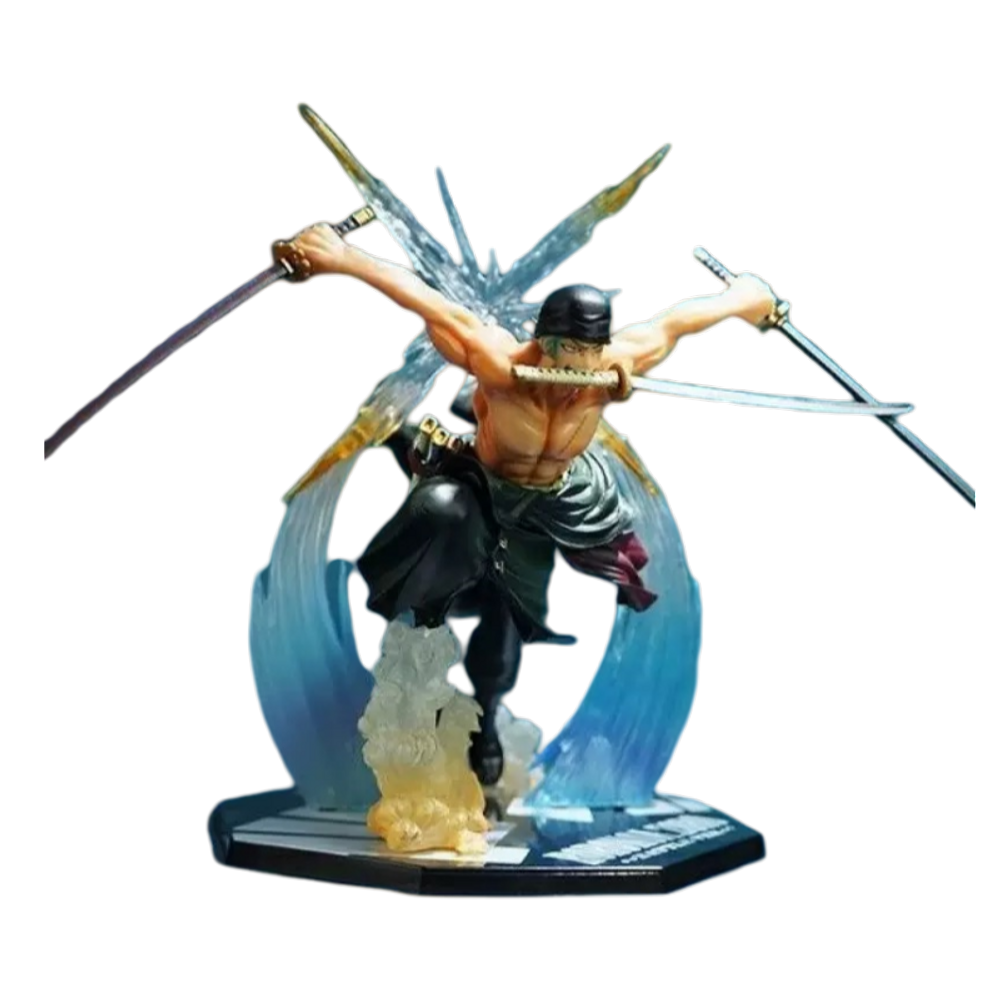 Boneco de ação Sanmu Anime One Piece Zoro Fight PVC 18+