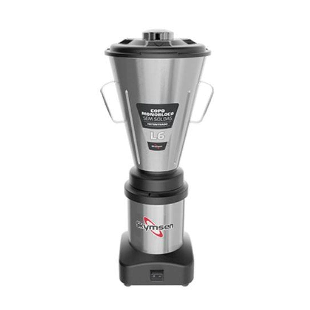 Liquidificador Comercial 6 Litros Copo Monobloco Inox Baixa Rotação L6 Bivolt - Skymsen