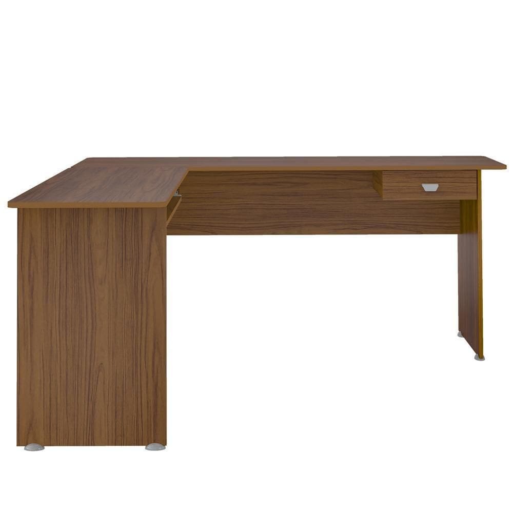 Mesa Escrivaninha De Canto 1 Gaveta 150x165 Cm Cedro Arly