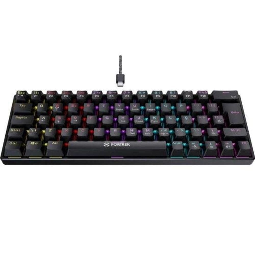 Teclado Gamer Mecânico Fortrek Gravity 65 Compact Switch Outemu Red [f002]