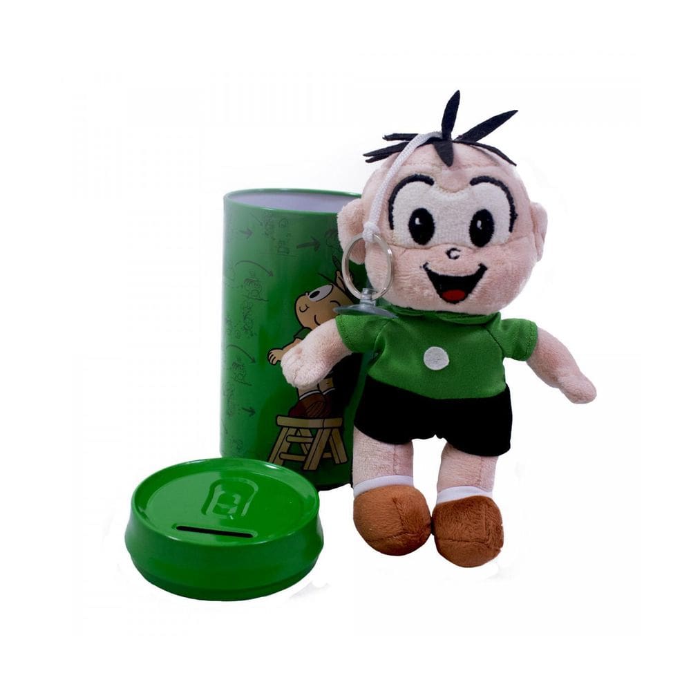 Cofre Com Boneco Cebolinha De Pelúcia Turma Da Mônica