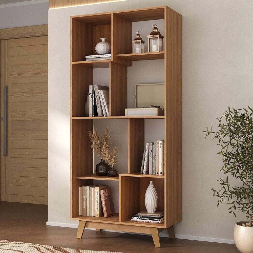 Estante para Livros 8 Nicho Yescasa Nogal