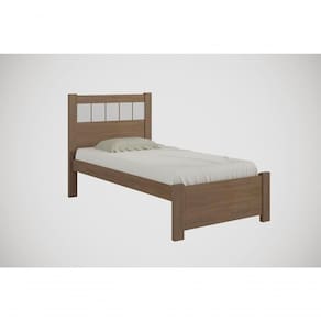 Cama Solteiro Primícia Plus - D` Doro Castanho/off White