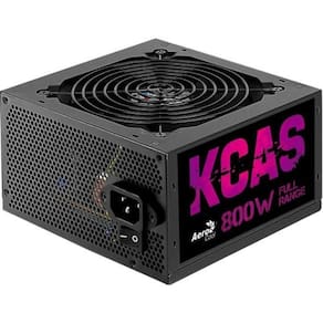 Fonte Gamer Atx Aerocool Kcas 800w 80 Plus Full Range Apfc