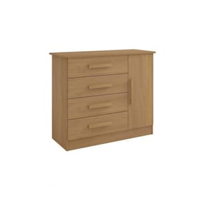 Cômoda Firenze 4 Gavetas 1 Porta C/sapateira - D` Doro Cinamomo