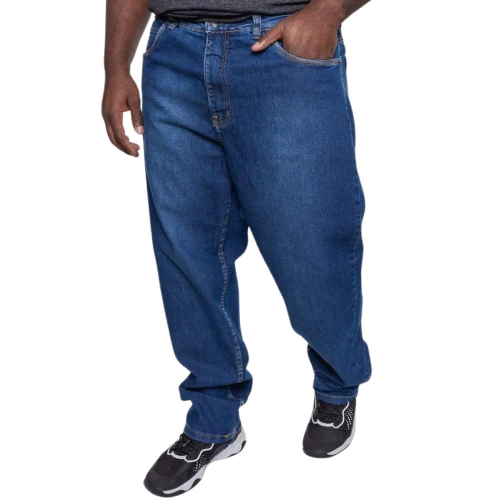 Calça Jeans Masculina Onbongo Plus Size Slim Azul ON064