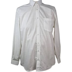 Camisa Social Masculina ML Off White ZUZA Plus Size 4/5