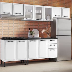 Cozinha Compacta em Aço New Premium Itatiaia Branco