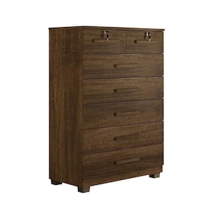 Cômoda Barcelona 7 Gavetas Com Chave Benetil Imbuia