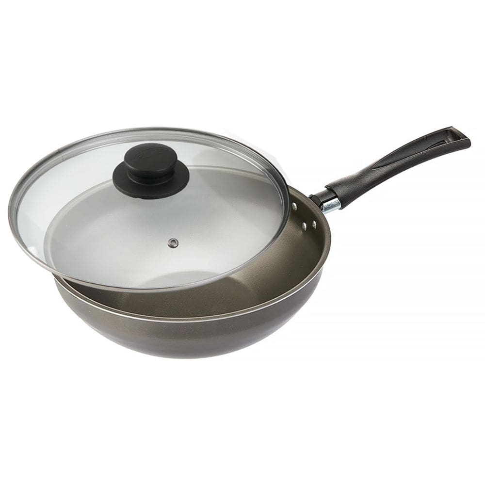 Frigideira Wok Exclusive com Cabo e Tampa 3,8L N28 Grafite E1357 - Oliveira