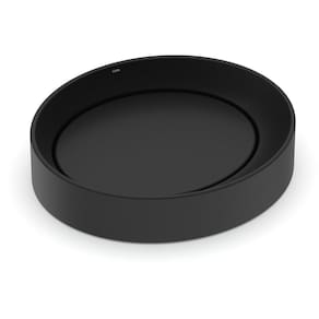 Cuba de Apoio Oval sem Mesa 450cm x 400cm Design d5 Celite Matte Black