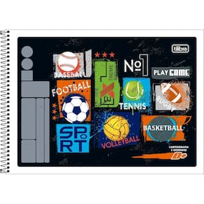 Caderno Espiral de Desenho e Cartografia D+ 96 Folhas Feminino/Masculino Capa Flexivel Tilibra