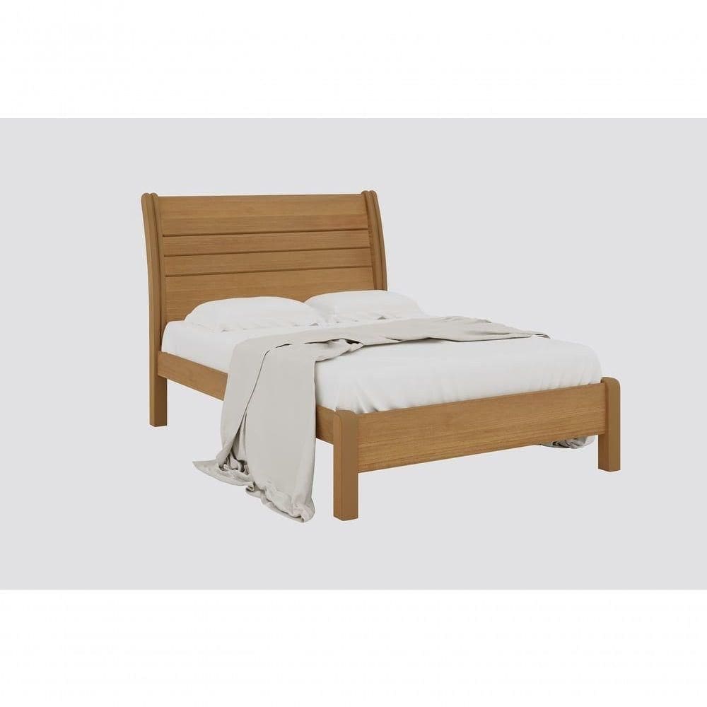 Cama Casal Com Detalhe Esmeralda Plus - D` Doro Cinamomo/ripado