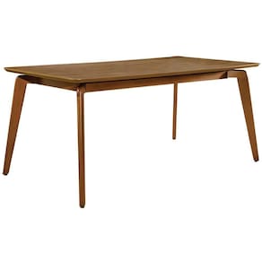 Mesa De Jantar Jade Tampo Laminado Com Pés Em Madeira 1,80 M
