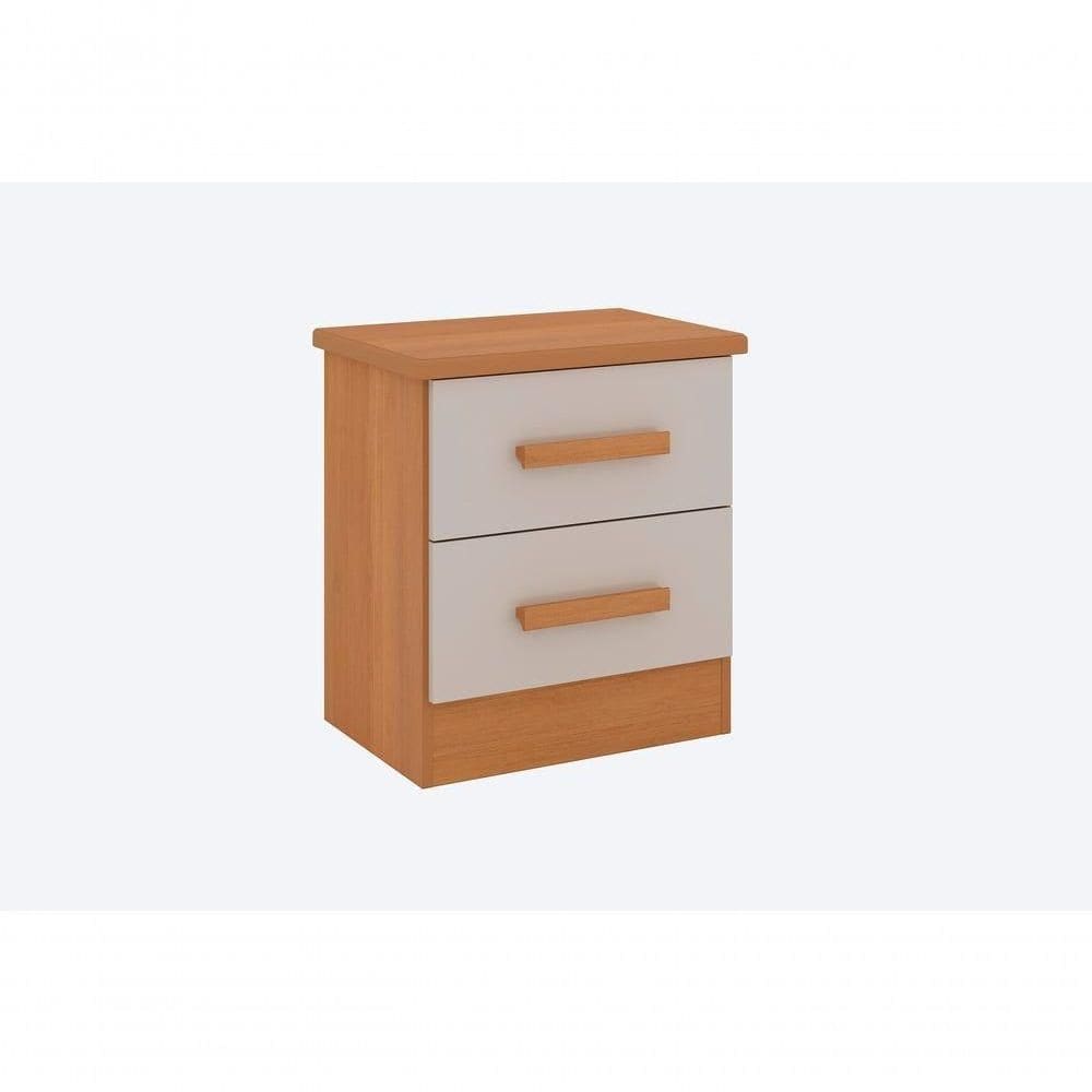 Mesa De Cabeceira 2 Portas New Athos - D` Doro Cinamomo/off White