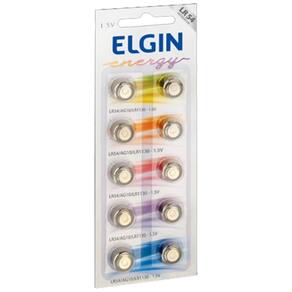 Bateria Elgin Lr54 1.5v com 30 Unidades Ag10 Lr1130