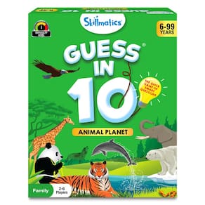 Jogo de cartas Skillmatics Guess in 10 Animal Planet Kids 6+