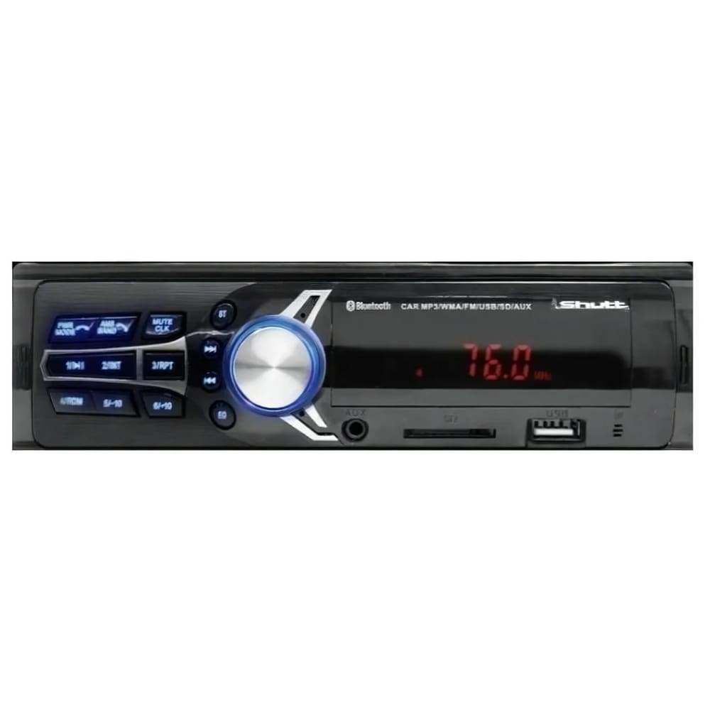 Radio Som Automotivo Shutt 50W Bluetooth SD Display Led