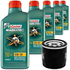 Kit Óleo Filtro Tiggo 5X 1.5 2019 a 2025 Castrol MANN-FILTER