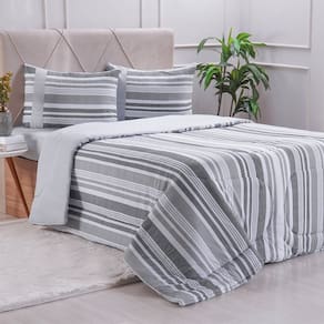 Edredom Casal Bella Cama Malha 125g/m² 100% Algodão 200x220cm