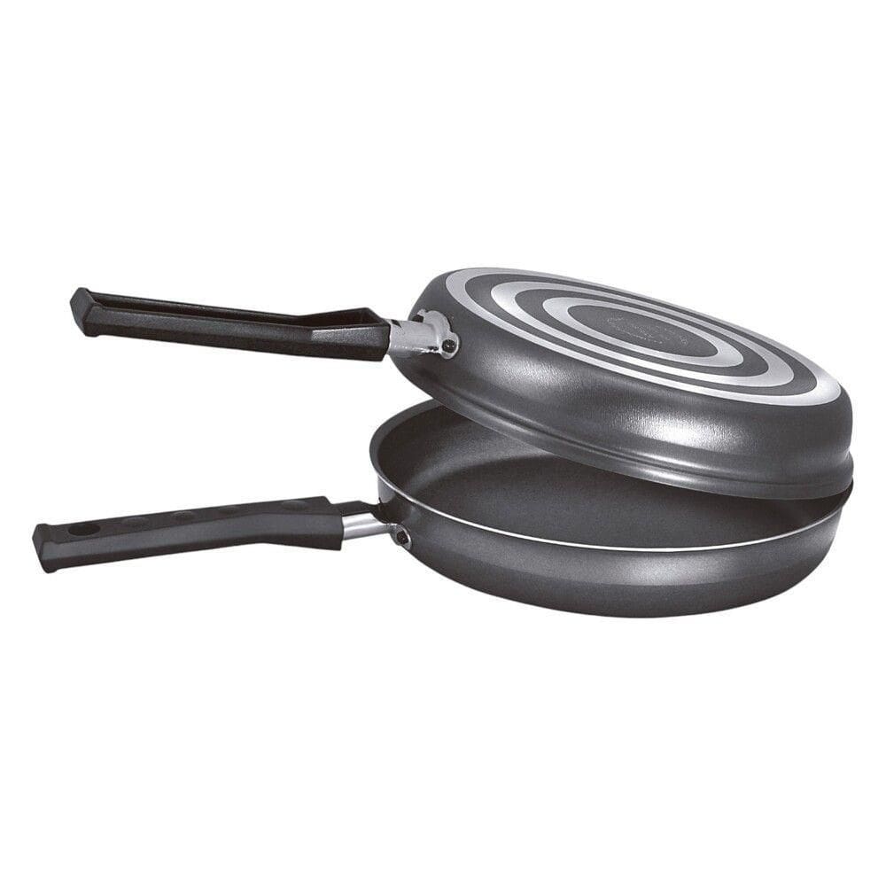 Omeleteira E Hamburgueira Dupla Frigideira Antiaderente 18cm
