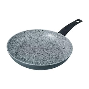 Frigideira A Indução Com Tampa Antiaderente Granito Preta 28cm