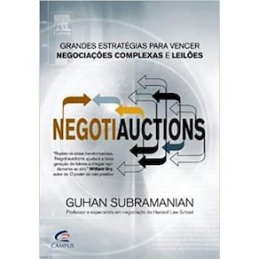Livro Negotiauctions: Grandes Estratégias Para Vencer