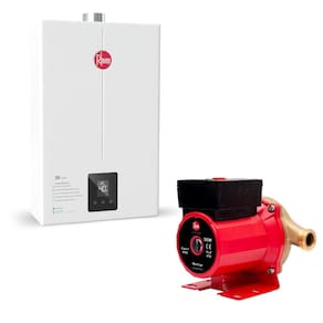Kit Aquecedor 20 Litros GLP Bivolt + Bomba 350W 220V Rheem