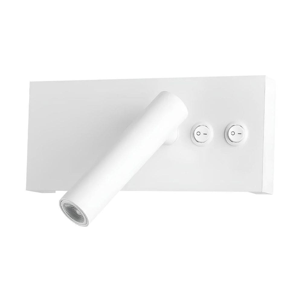 Arandela Cabeceira Para Leitura Led Luz Indireta Interruptor