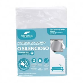 Protetor De Colchão O Silencioso Casal 140x190cm Branco - Fibrasca Branco