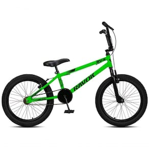 Bicicleta BMX Cross Aro 20 RV-X Aro Aero Freio V-Brake Ravok Verde