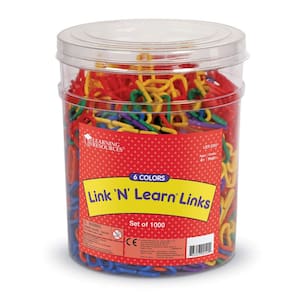 Recurso de aprendizagem de brinquedos Rainbow Link `n` Learn Links 1000 unidades