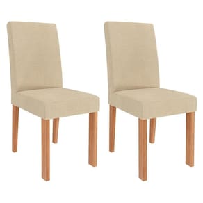 Conjunto 2 Cadeiras Maia Cinamomo-linho Gengibre - Cimol Móveis Cinamomo-linho Gengibre